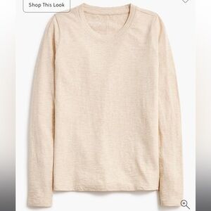 J. Crew Factory Long-sleeve crewneck girlfriend tee